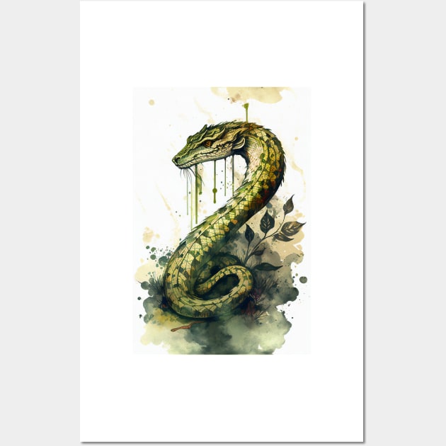 Basilisk Snake Wall Art by TortillaChief
